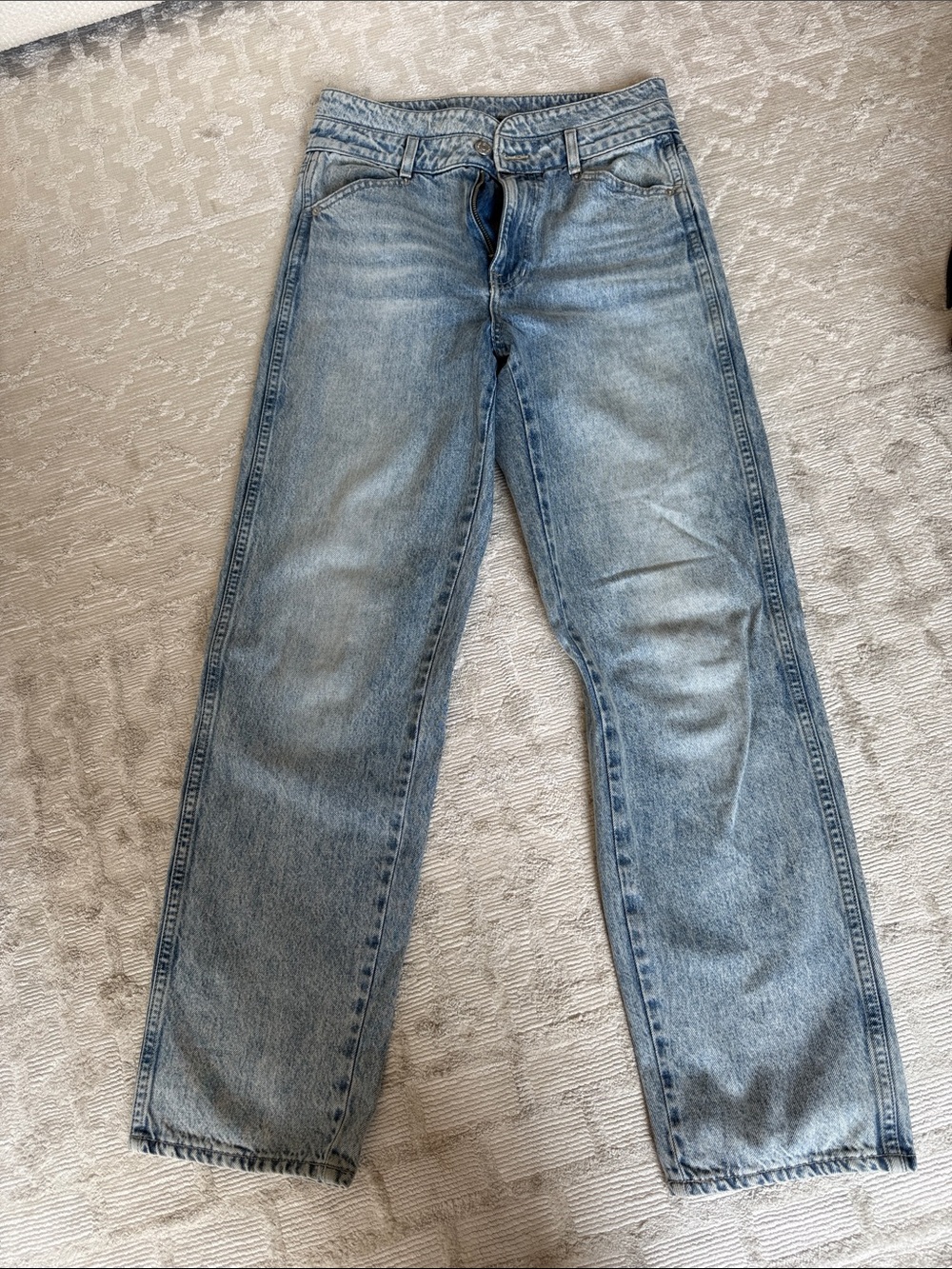 Veronica Beard Blake Classic Straight High Rise Jeans